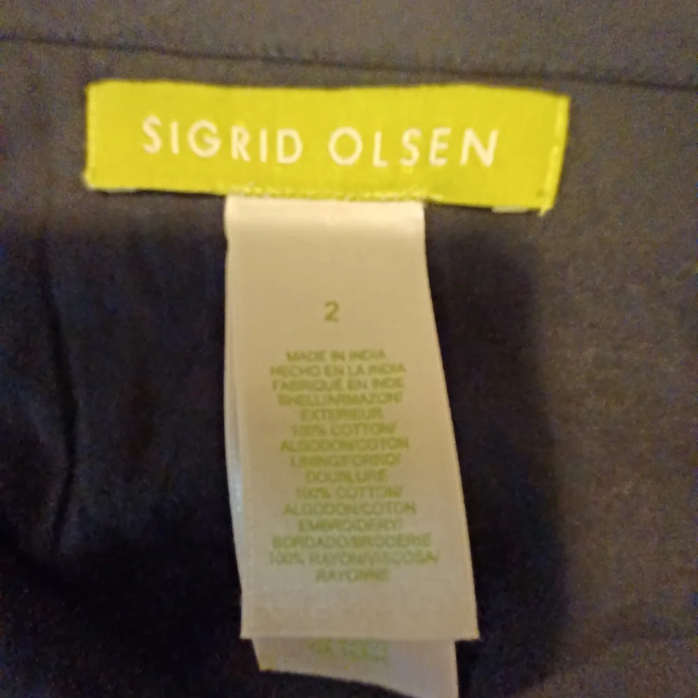 Sigrid Olsen Embroidered Sequined Straight Skirt Women's Size 2